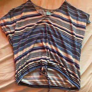 Striped Vneck Top